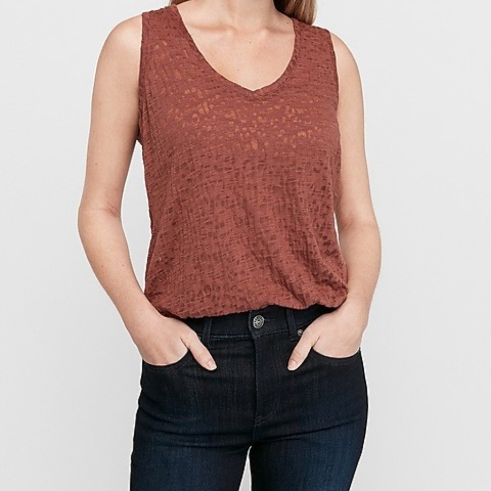 EXPRESS Animal Print (burnout) Tank (NWT)